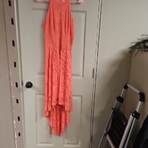 Coral/Orange Lace Dress